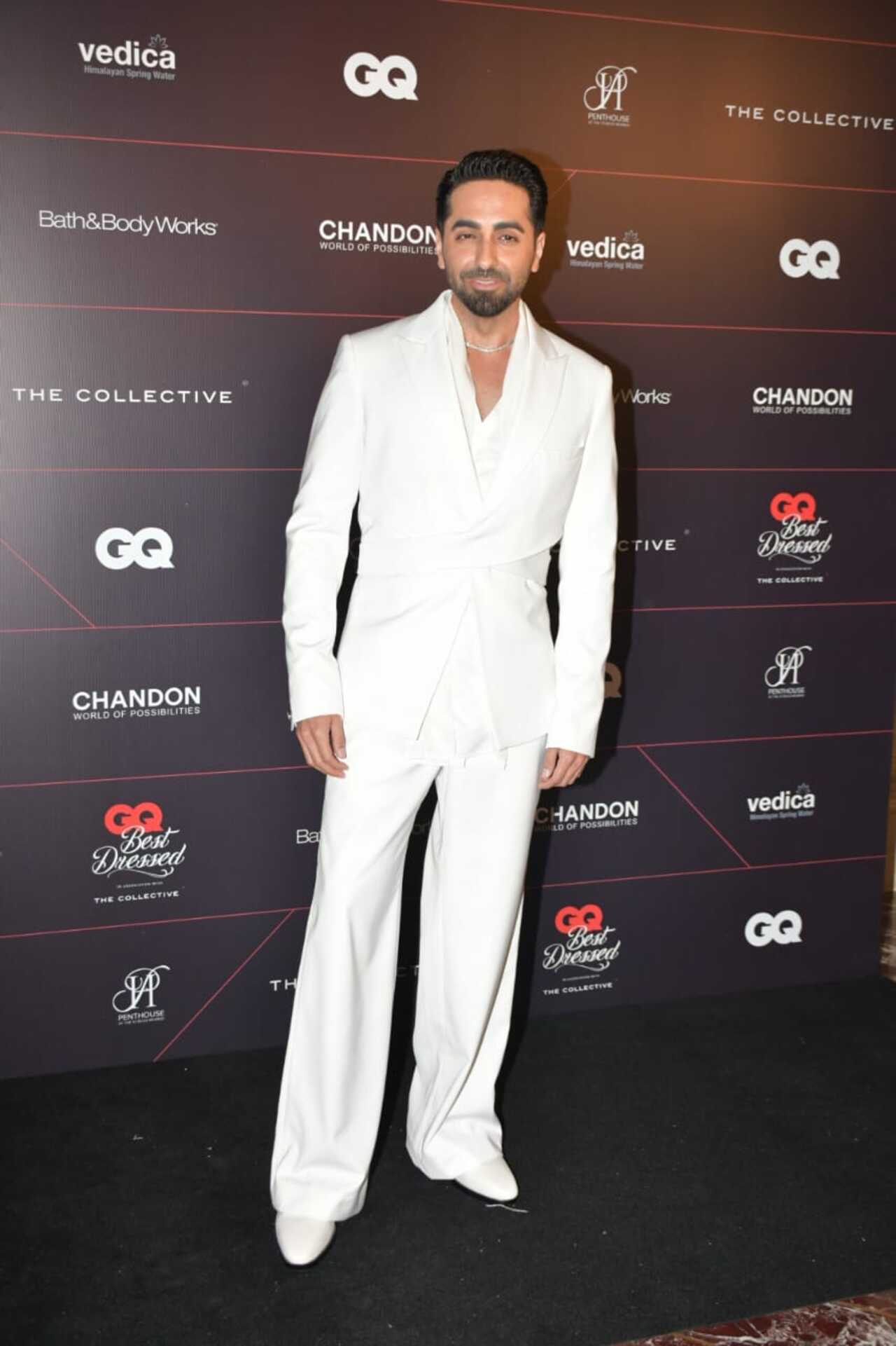 Ayushmann Khurrana was dressed in an all-white suit